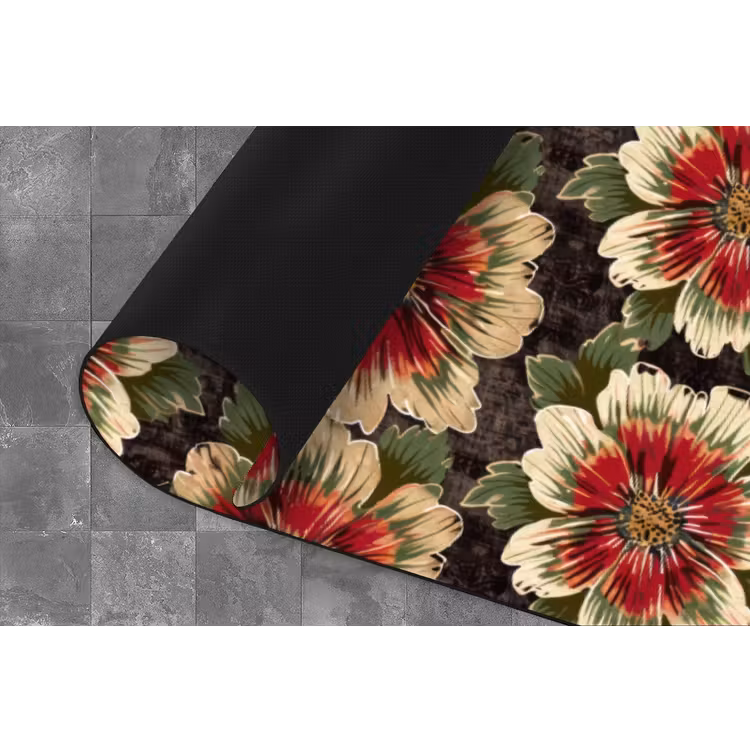 Keukenloper - Bloemen - Klassiek - Patroon - Rood — 4