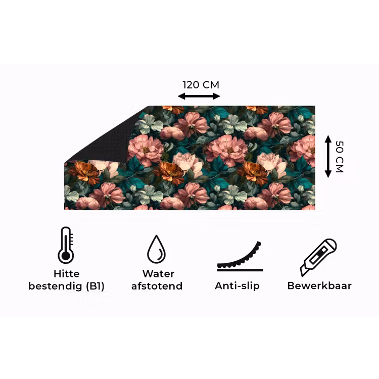 Keukenloper - Bloemen - Schilderachtig - Patroon - Roze — 5