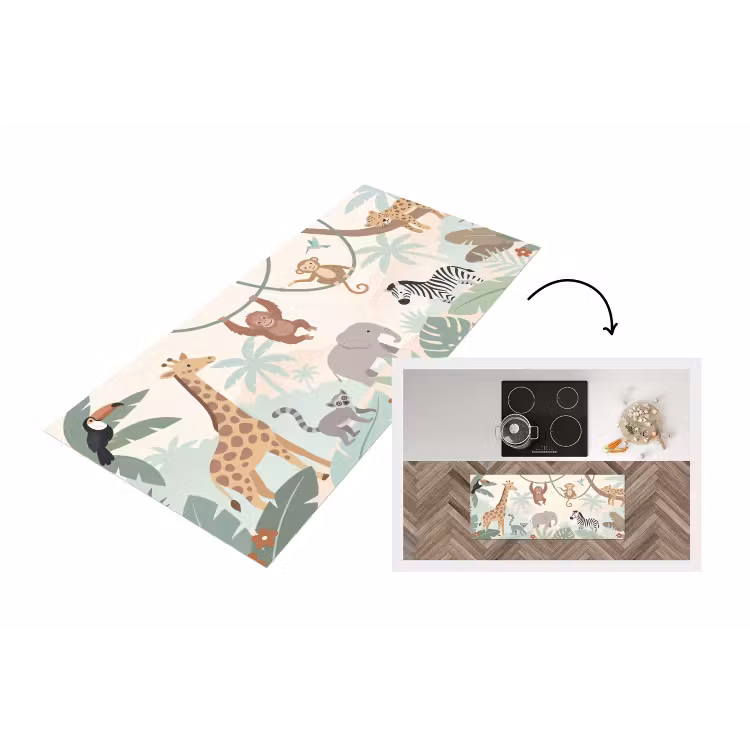 Keukenloper - Jungle - Dieren - Groen — 1