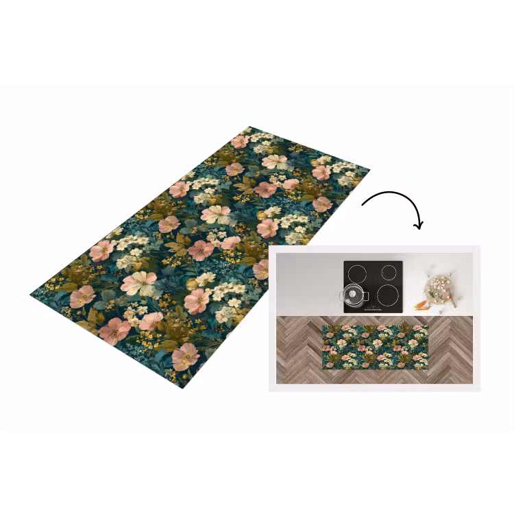 Keukenloper - Wilde bloemen - Botanisch - Patroon - Roze - Romantisch — 1