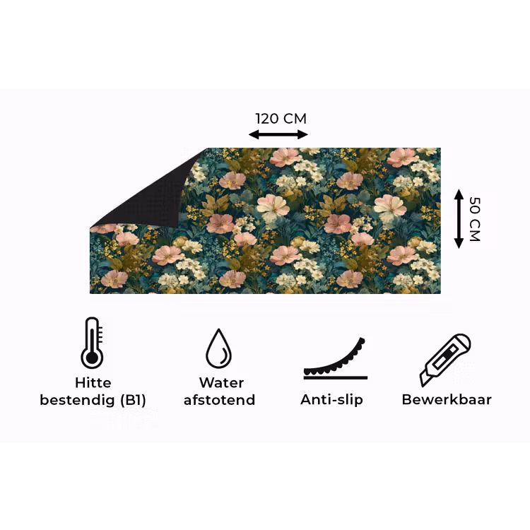 Keukenloper - Wilde bloemen - Botanisch - Patroon - Roze - Romantisch — 5