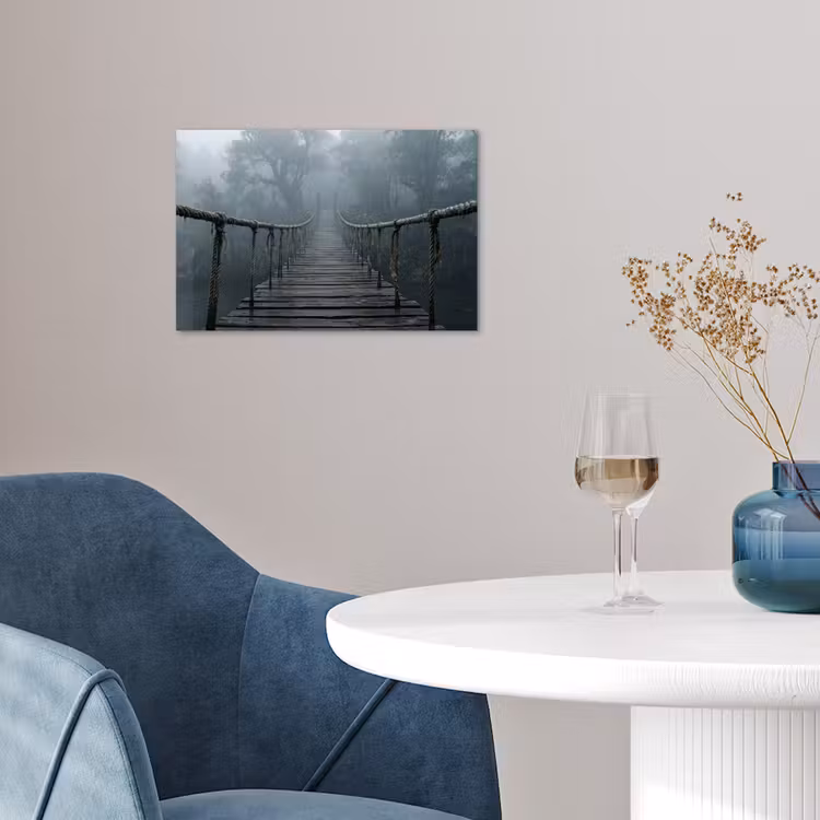 Poster - Brug - Jungle - Mist - Natuur — 4