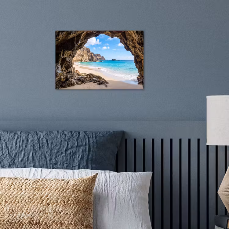 Poster - Grot - Strand - Zee - Blauw — 3