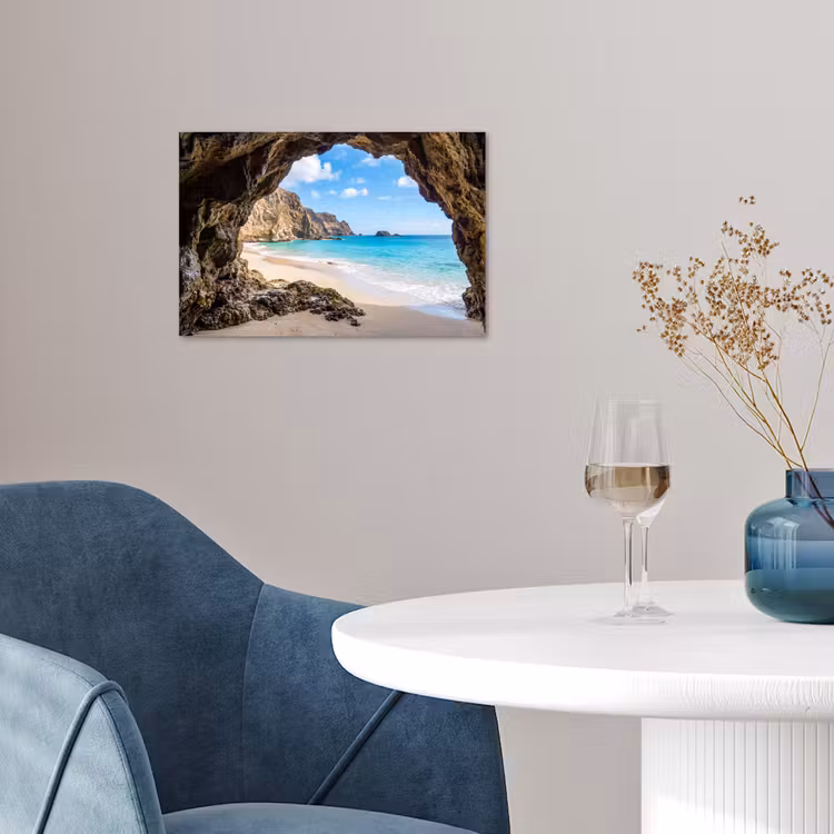 Poster - Grot - Strand - Zee - Blauw — 4