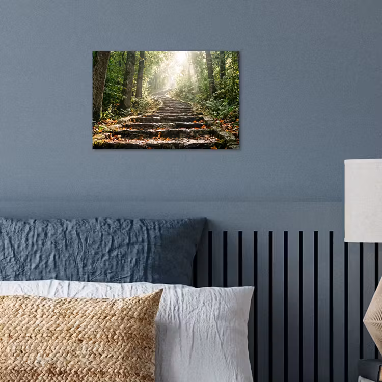 Poster - Stenen - Trap - Bos - Natuur — 3