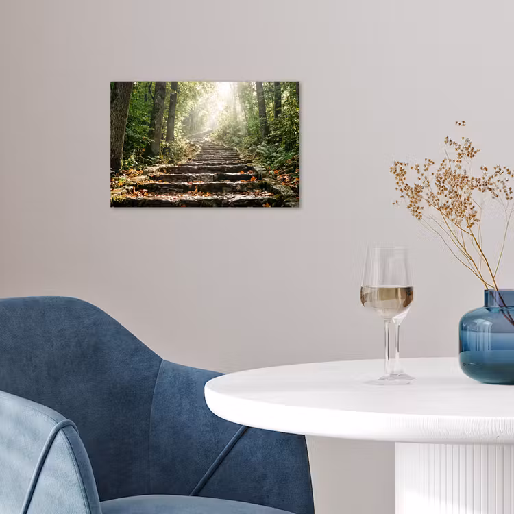 Poster - Stenen - Trap - Bos - Natuur — 4