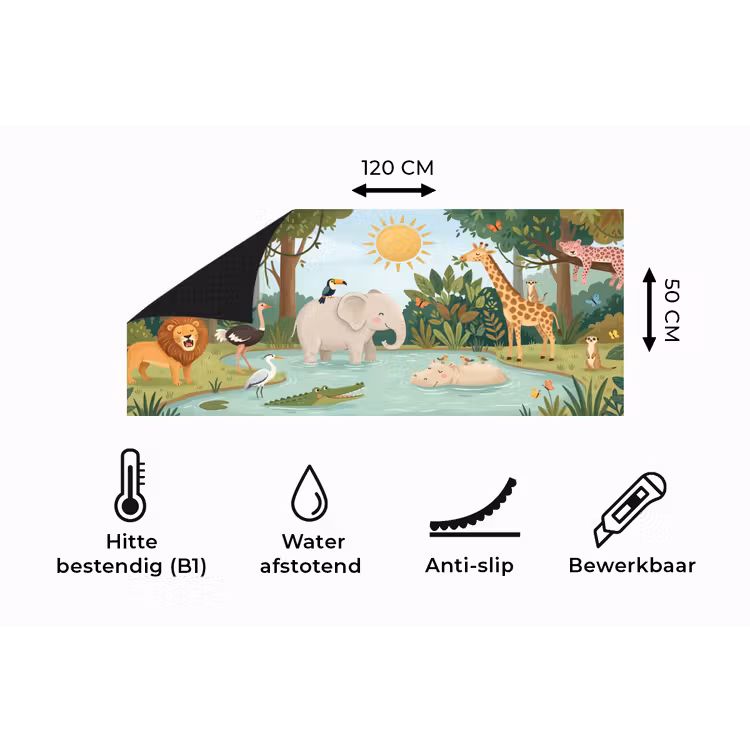 Keukenloper - Jungle - Oase - Dieren - Kleurrijk — 5
