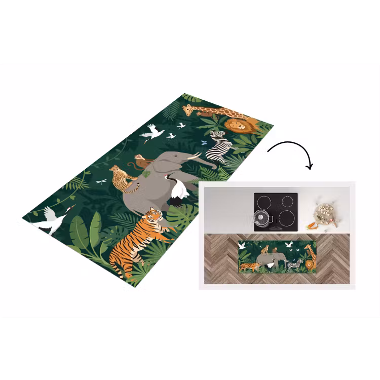 Keukenloper - Tropisch - Jungle - Groen — 1