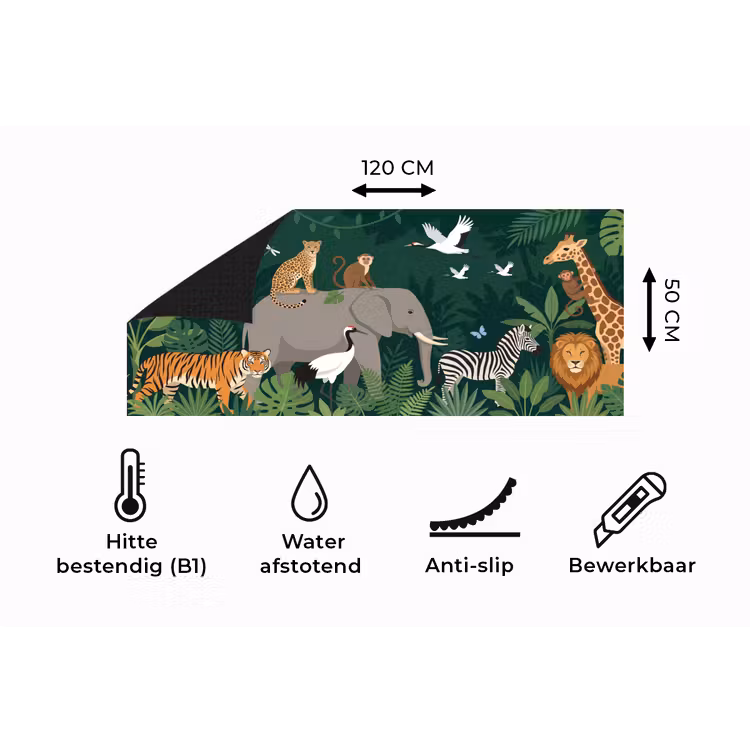 Keukenloper - Tropisch - Jungle - Groen — 5