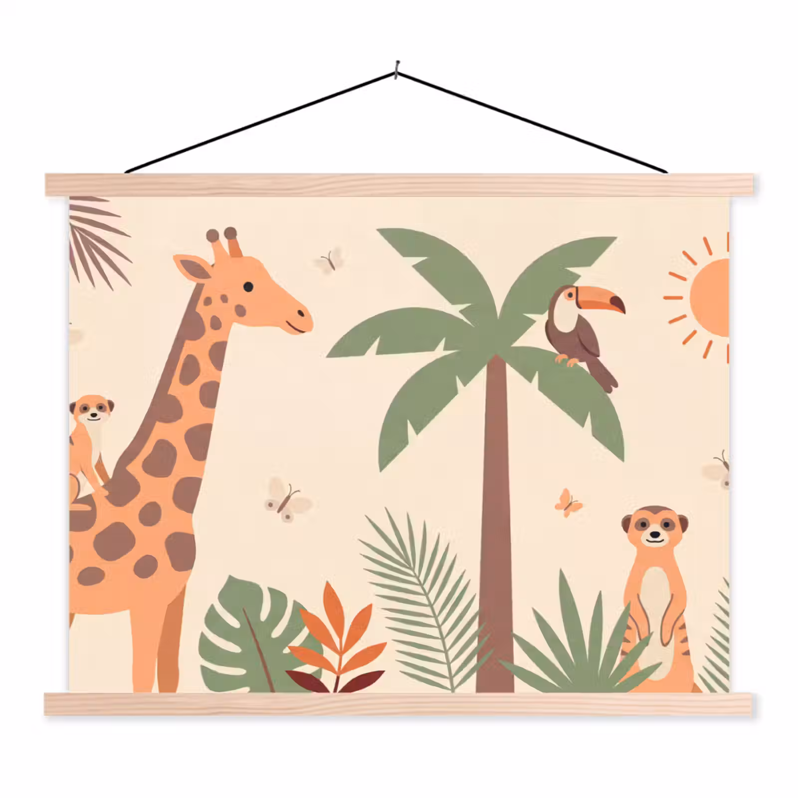 Schoolplaat - Dieren - Tropisch - Safari - Kleurrijk — 1