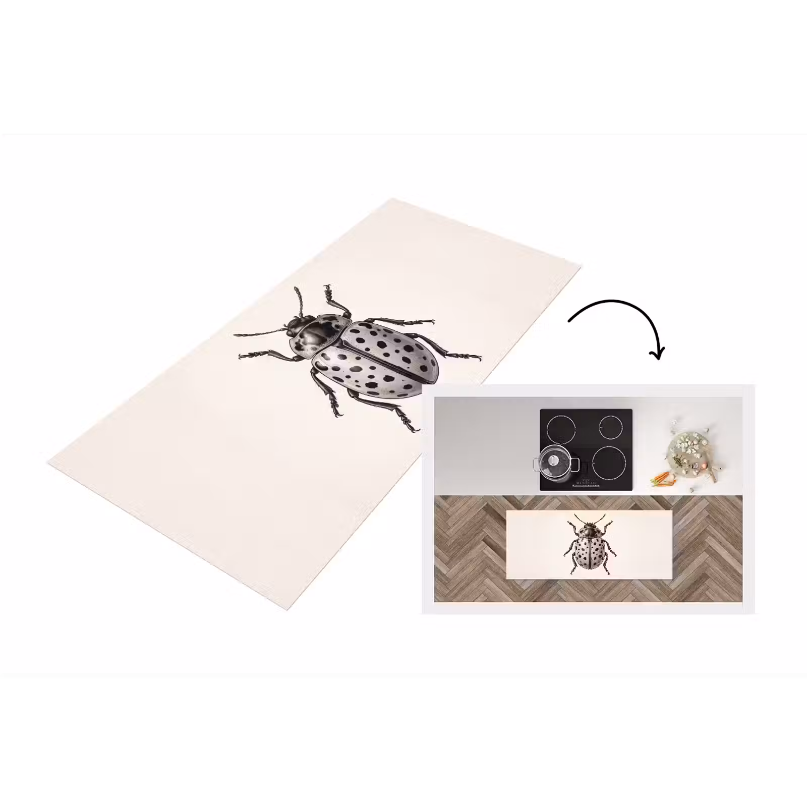 Keukenloper - Kever - Insect - Vintage — 1
