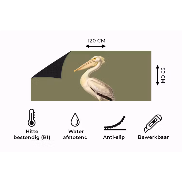 Keukenloper - Pelikaan - Wit - Vogel - Klassiek - Natuur — 5
