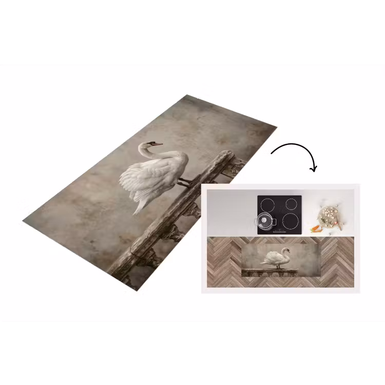 Keukenloper - Zwaan - Elegant - Dieren - Wit — 1