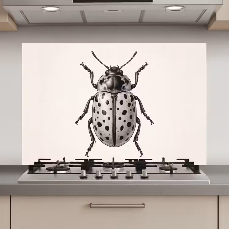Spatscherm keuken - Kever - Insect - Vintage — 1