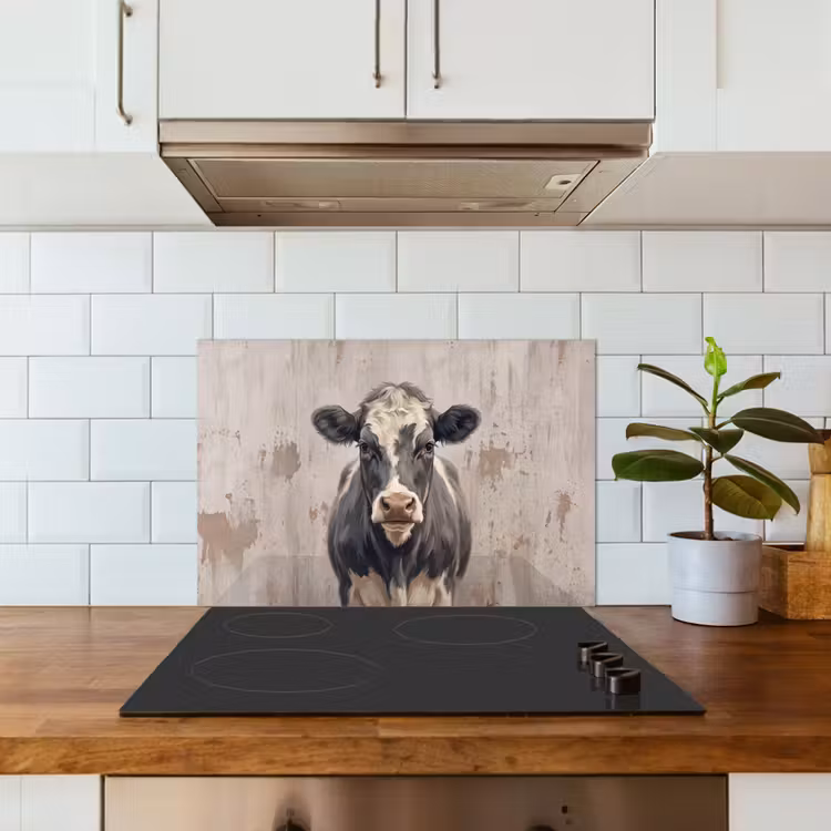 Spatscherm keuken - Koe - Portret - Dieren - Modern — 6