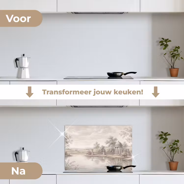 Spatscherm keuken - Terras - Water - Natuur - Landschap — 3