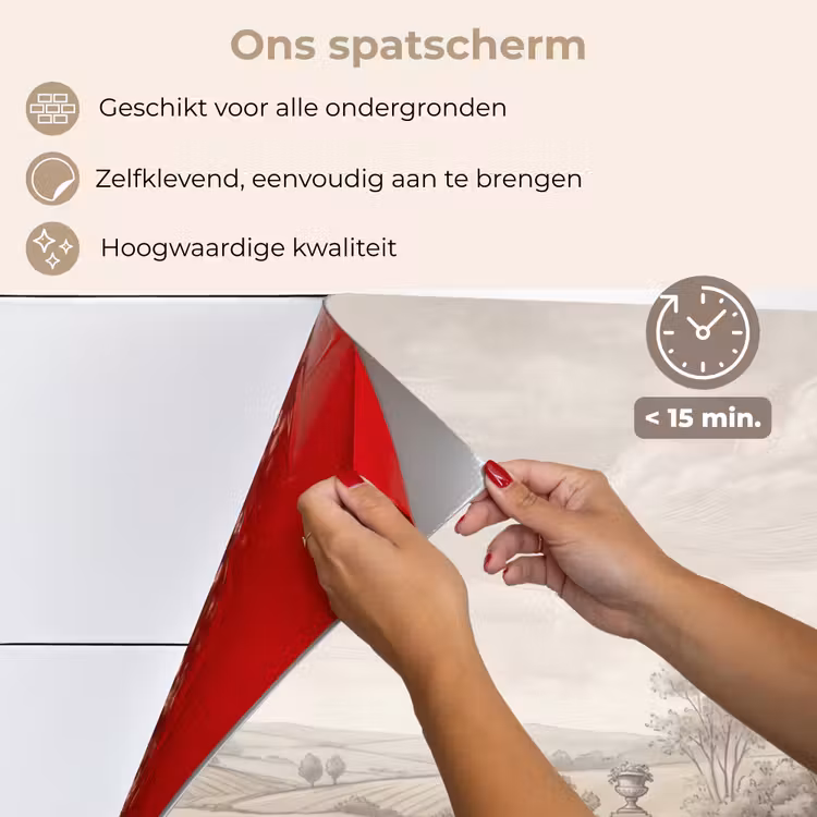 Spatscherm keuken - Terras - Water - Natuur - Landschap — 4