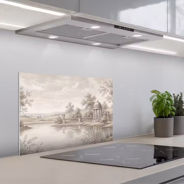 Spatscherm keuken - Terras - Water - Natuur - Landschap — 5