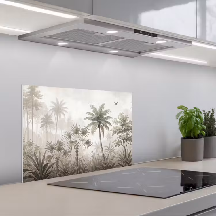Spatscherm keuken - Jungle - Palmbomen - Natuur — 5