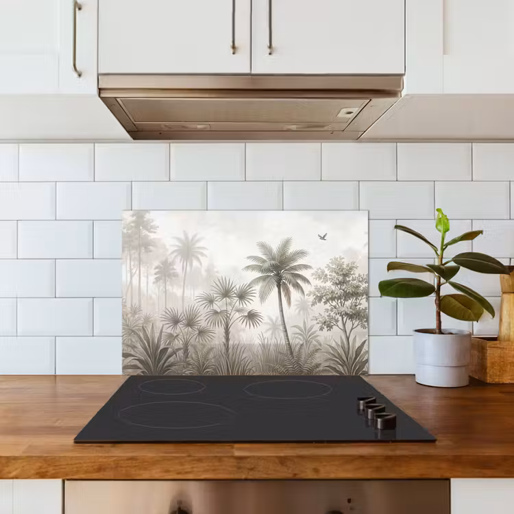 Spatscherm keuken - Jungle - Palmbomen - Natuur — 6