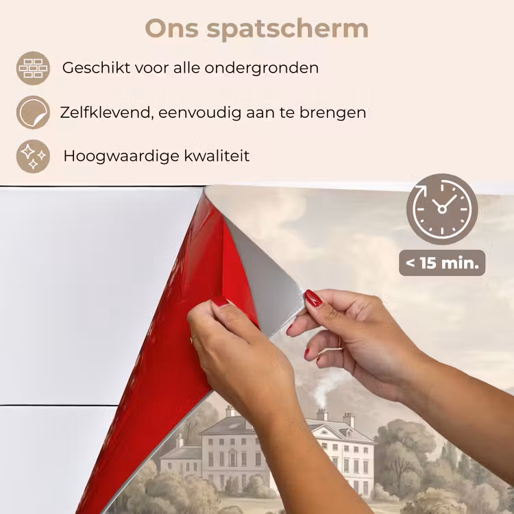 Spatscherm keuken - Landhuis - Rivier - Vee — 4