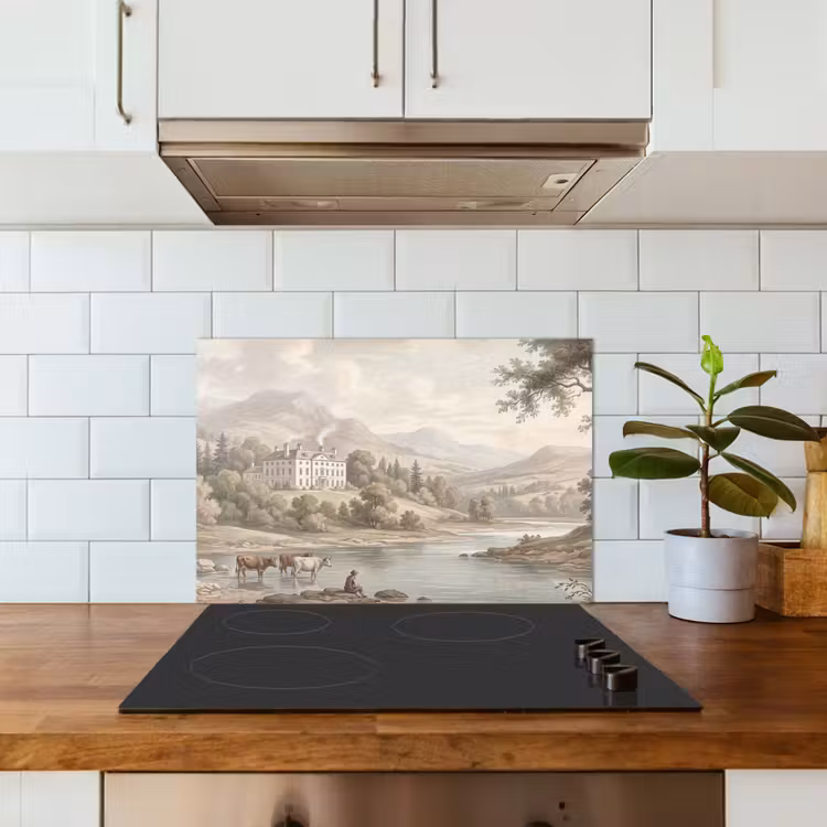 Spatscherm keuken - Landhuis - Rivier - Vee — 6