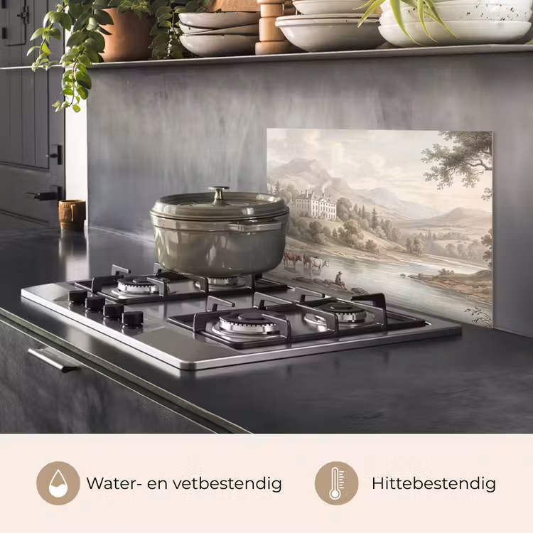 Spatscherm keuken - Landhuis - Rivier - Vee — 7