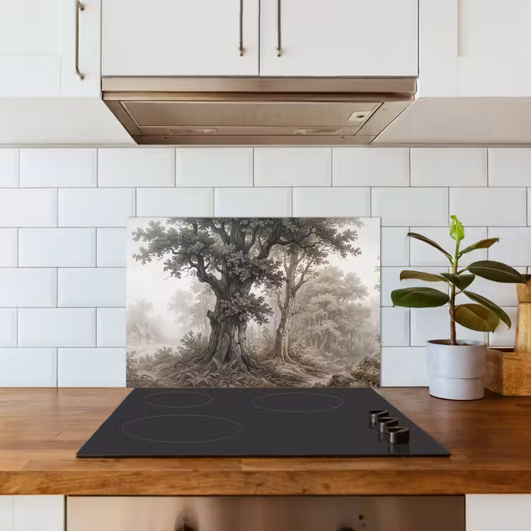 Spatscherm keuken - Natuur - Bos - Eik — 6