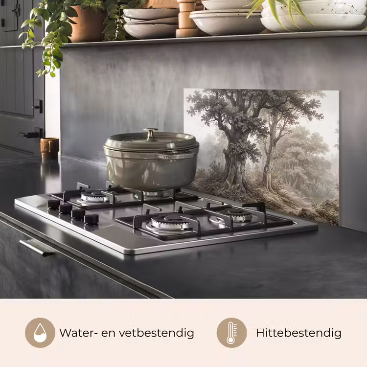 Spatscherm keuken - Natuur - Bos - Eik — 7
