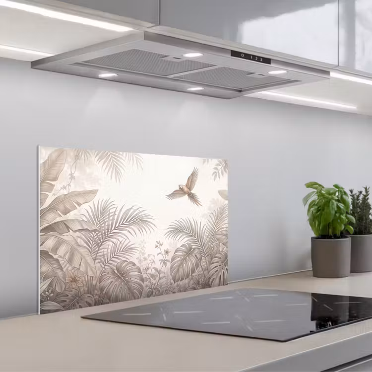 Spatscherm keuken - Papagaai - Jungle - Tropisch — 5