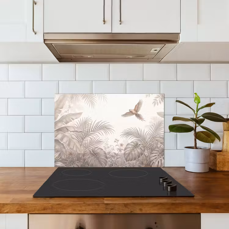 Spatscherm keuken - Papagaai - Jungle - Tropisch — 6