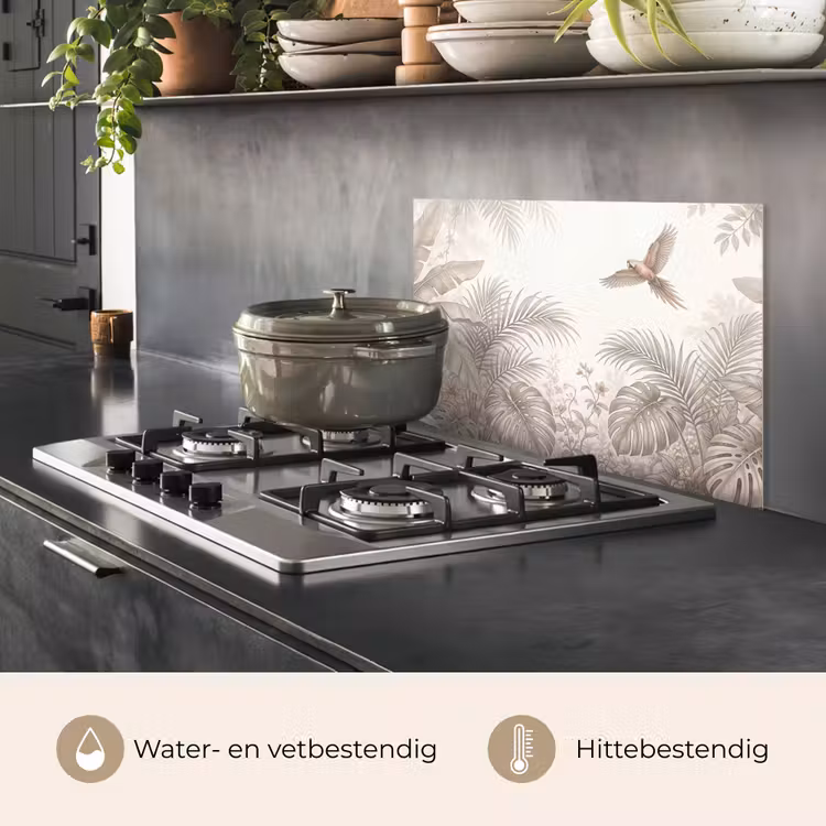 Spatscherm keuken - Papagaai - Jungle - Tropisch — 7