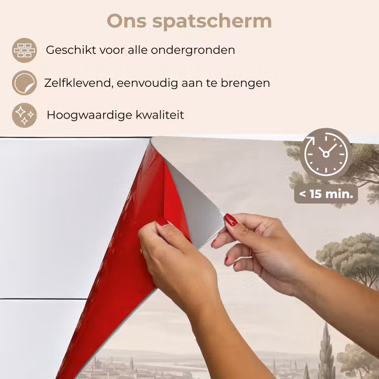 Spatscherm keuken - Terras - Stad - Uitzicht - Rivier — 4