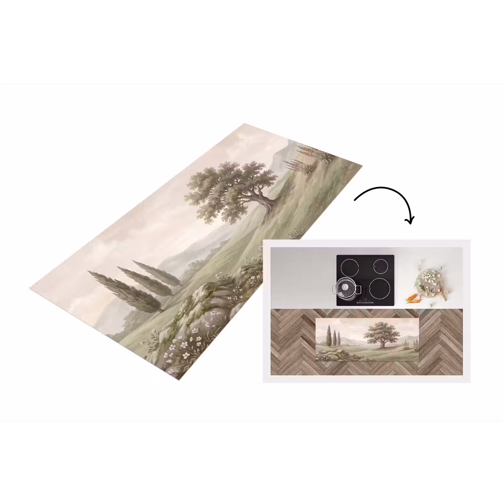 Keukenloper - Heuvellandschap - Bomen - Natuur - Groen — 1