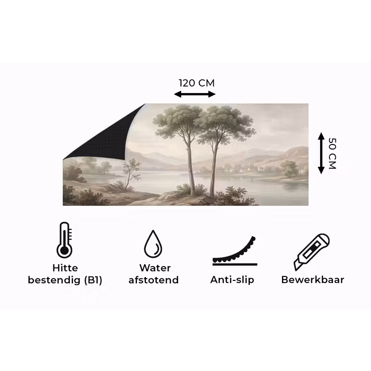 Keukenloper - Bomen - Meer - Bergen - Illustratie — 5
