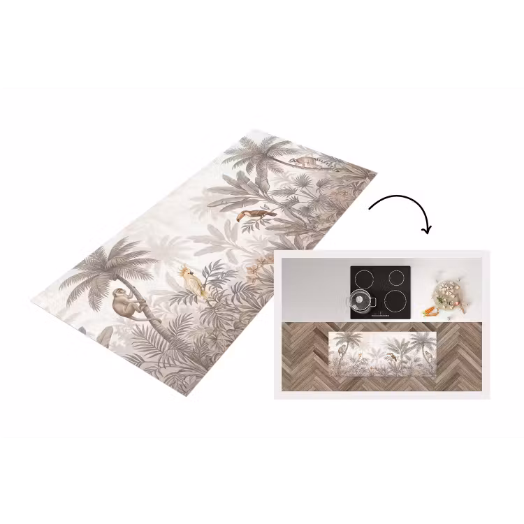 Keukenloper - Jungle - Dieren - Palmbomen — 1