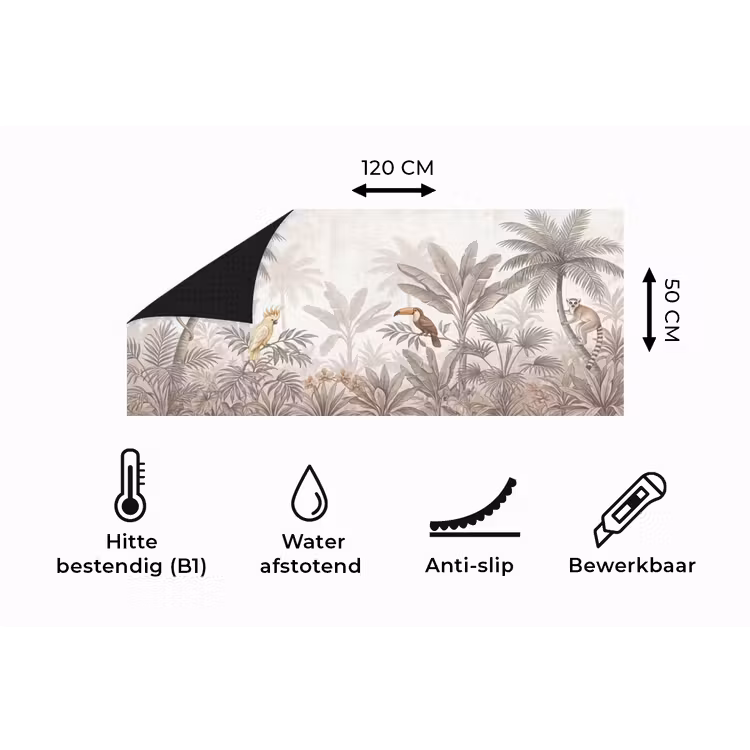 Keukenloper - Jungle - Dieren - Palmbomen — 5