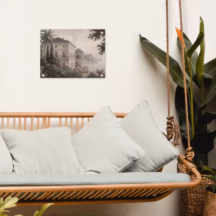 Tuinposter - Zee - Villa - Beige — 5
