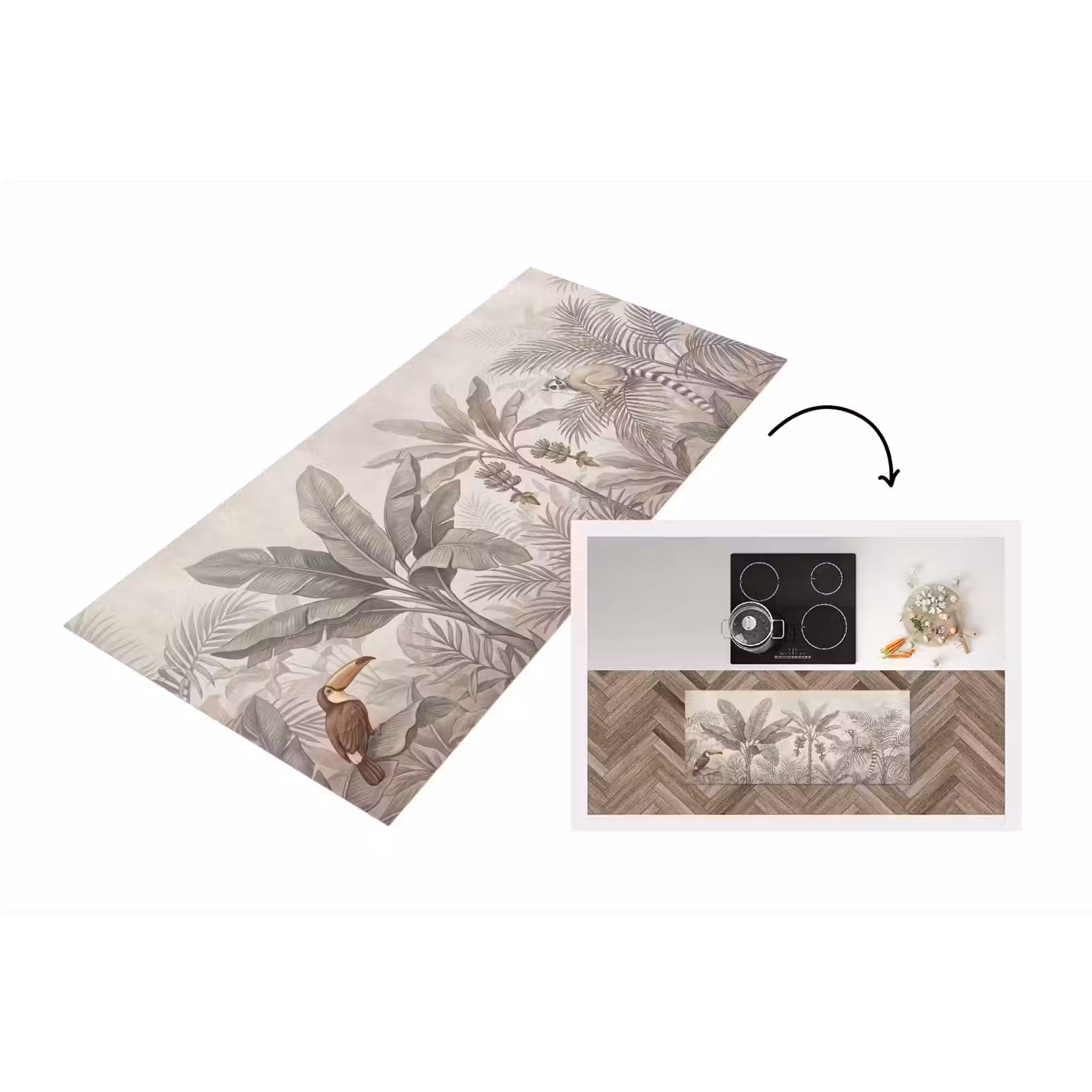 Keukenloper - Natuur - Jungle - Ringstaartmaki - Bruin — 1
