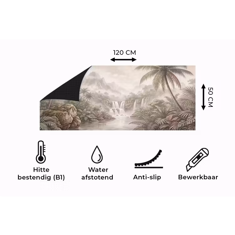 Keukenloper - Jungle - Watervallen - Tropisch - Illustratie — 5