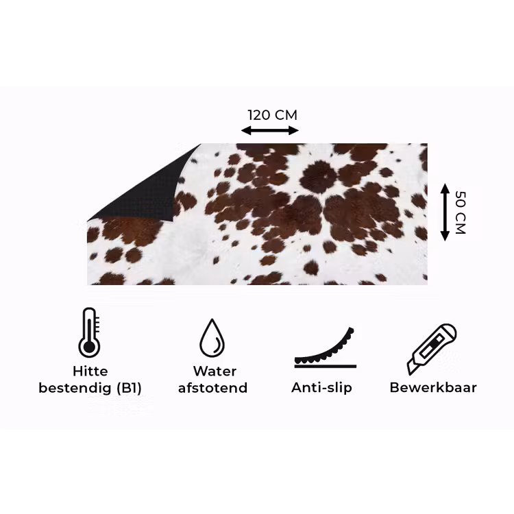 Keukenloper - Koeienhuid - Klassiek - Bruin — 5