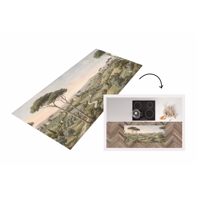 Keukenloper - Landschap - Heuvels - Zandpad - Groen — 1