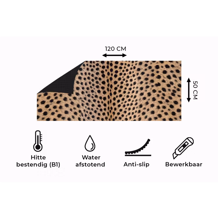 Keukenloper - Vacht - Jachtluipaard - Zwart - Wit — 5