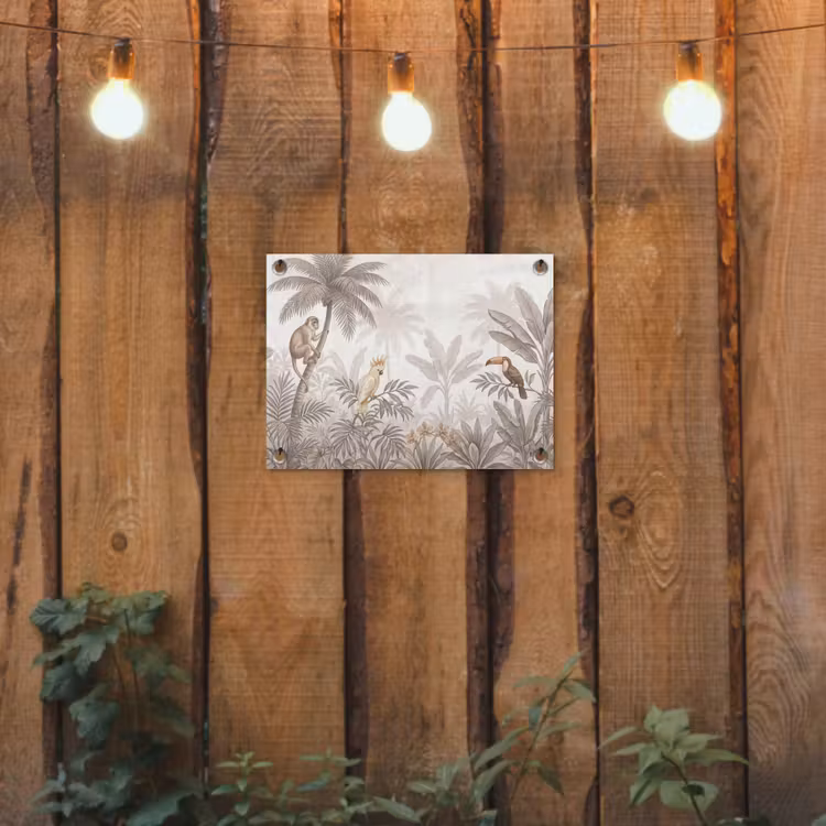 Tuinposter - Jungle - Dieren - Palmbomen — 2
