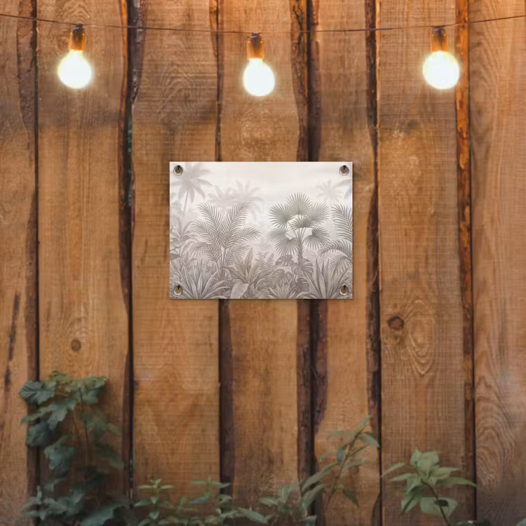 Tuinposter - Jungle - Tropisch - Natuur -Vintage - Beige — 2
