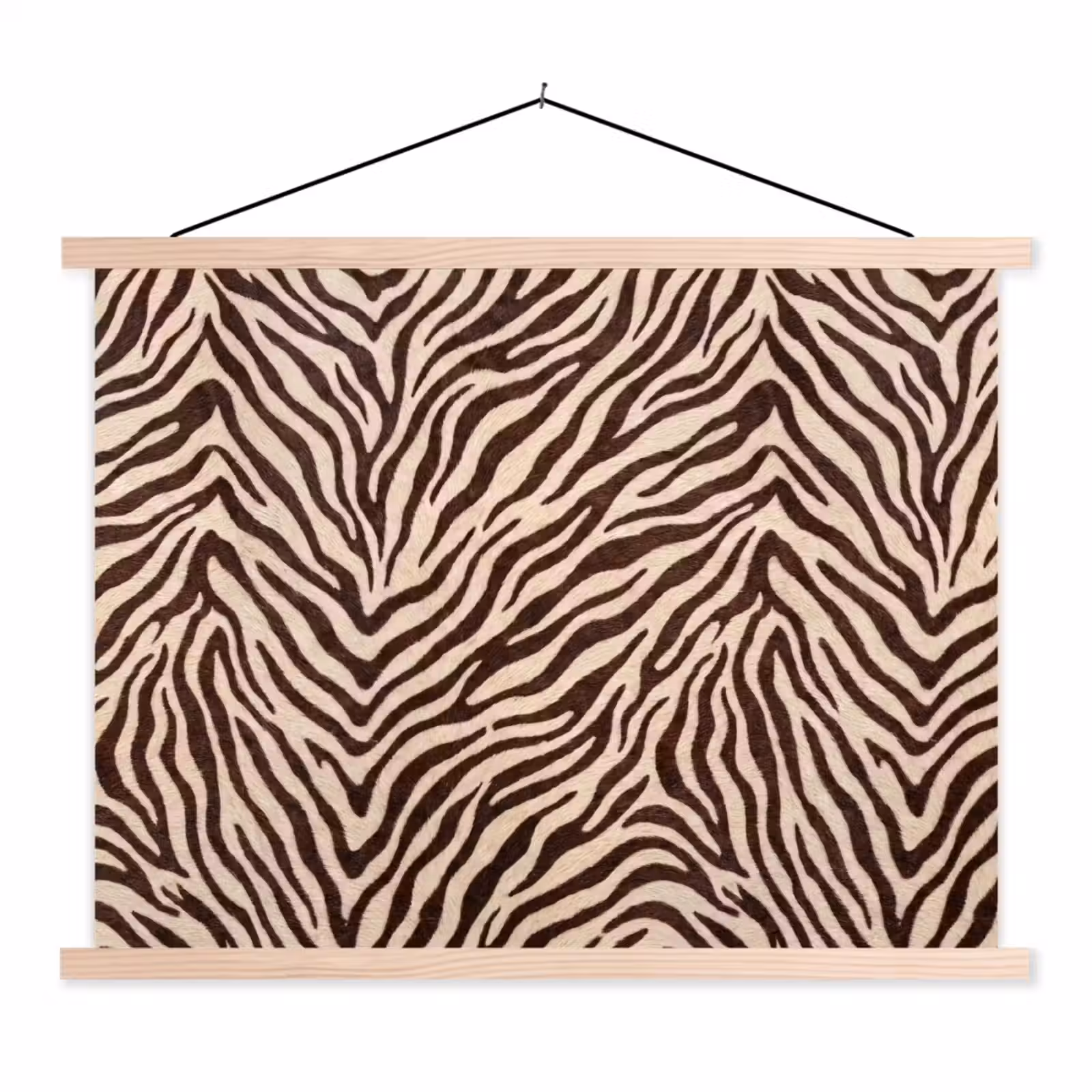Schoolplaat - Zebra - Strepen - Bruin — 1