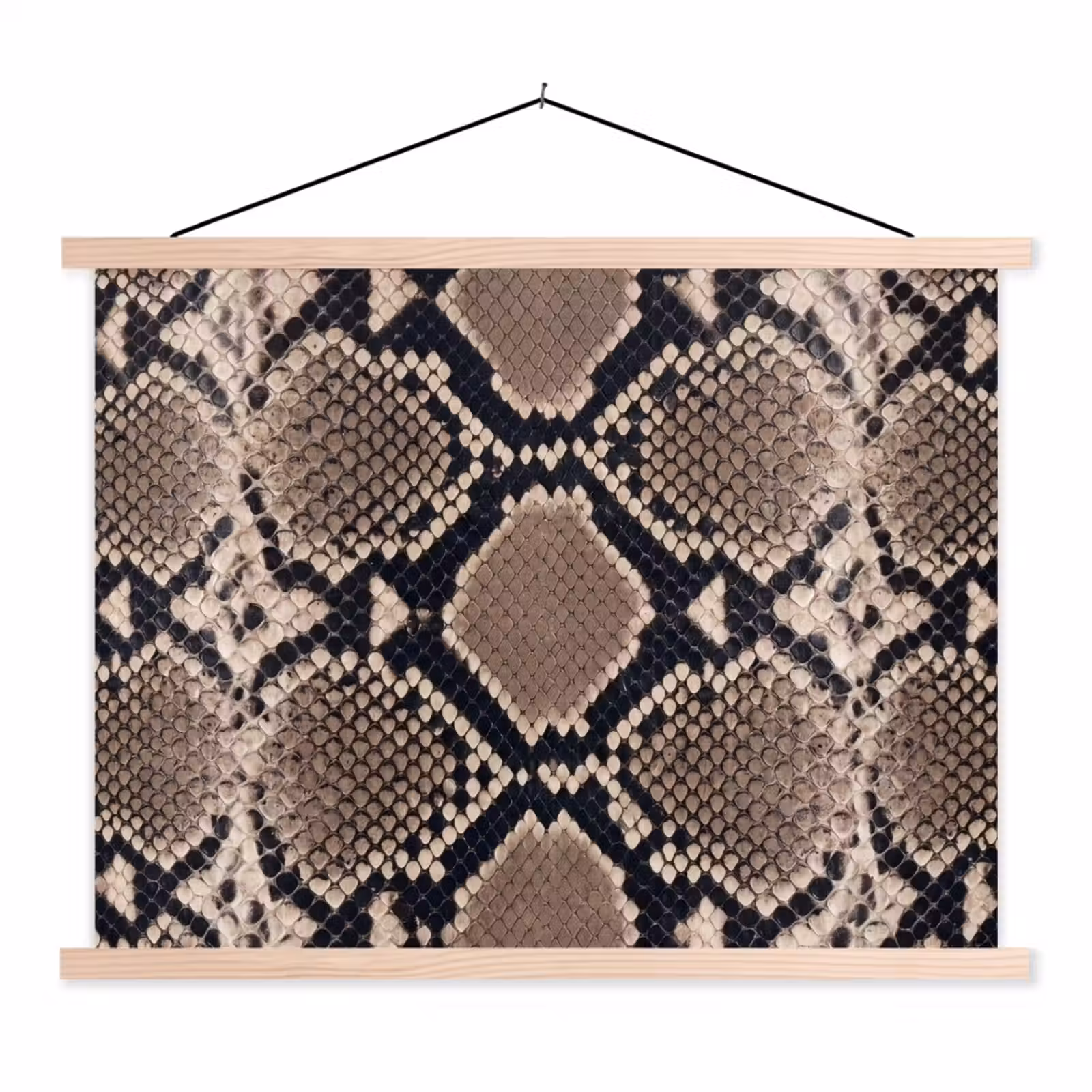 Schoolplaat - Slangenprint - Python - Bruin — 1