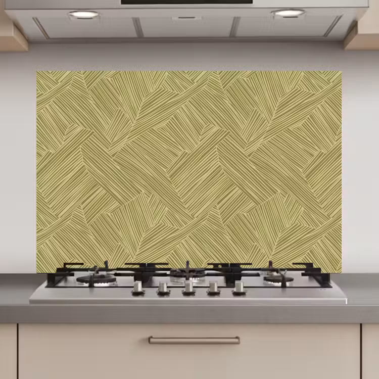 Spatscherm keuken - Abstract - Modern - Groen — 1
