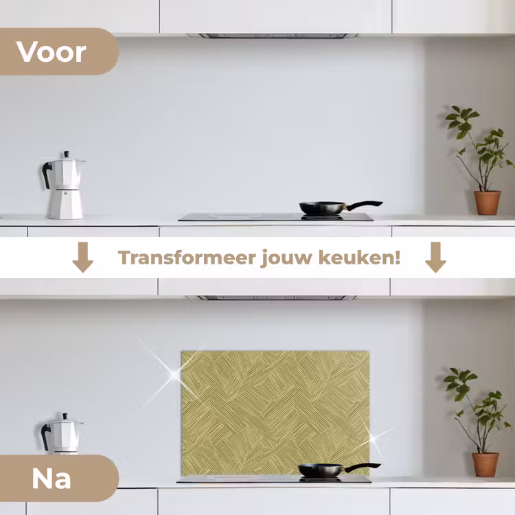Spatscherm keuken - Abstract - Modern - Groen — 3