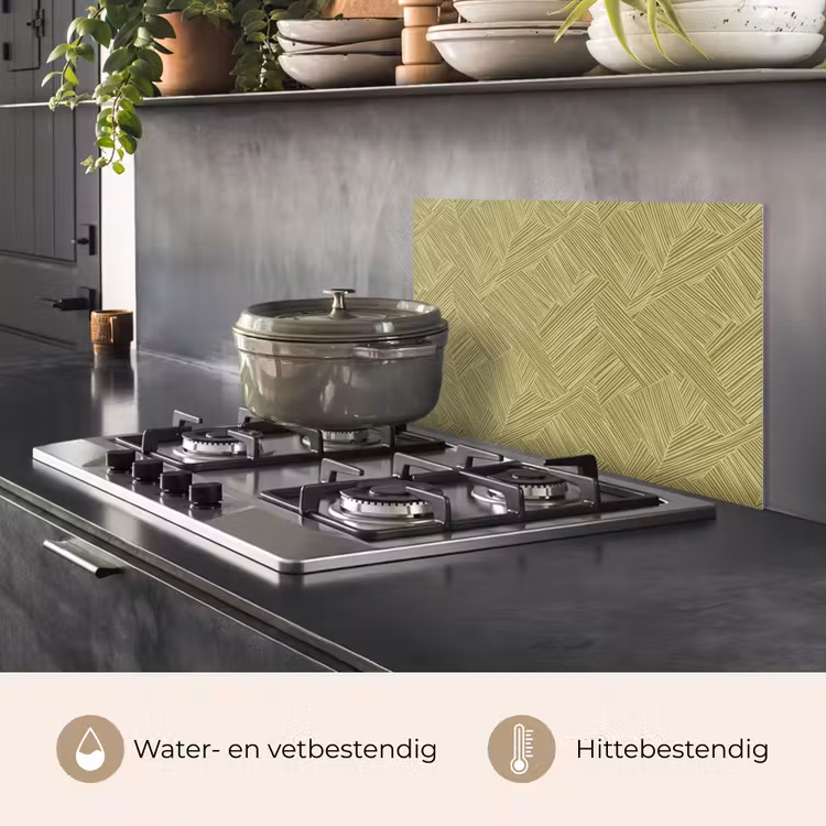 Spatscherm keuken - Abstract - Modern - Groen — 7